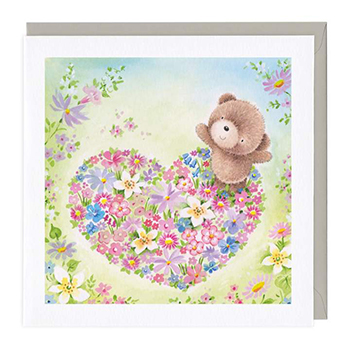 Card Floral Heart